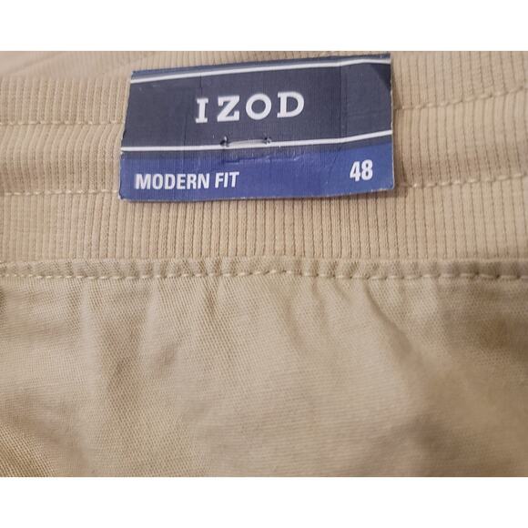 IZOD Comfort Stretch Big & Tall Modern Fit in Khaki NWT Size 48 - Picture 4 of 5